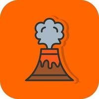 Volcano Vector Icon Design