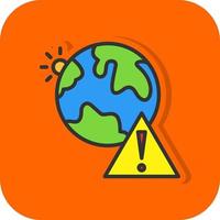 Earth Danger Vector Icon Design