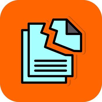 diseño de icono de vector de pérdida de datos