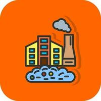 Factory Waste Vector Icon Design