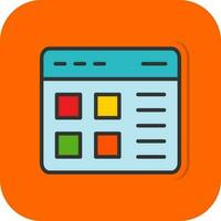 Website Layout Vector Icon Design