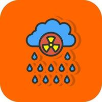 diseño de icono de vector de lluvia ácida