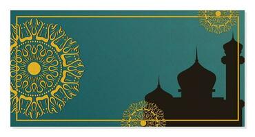 Islamic background, with beautiful mandala ornament. vector template for banners, greeting cards for Islamic holidays.