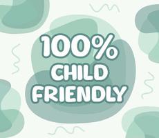 square shape banner vector, GMO percentage illustration. Attractive gradient color design with a child theme. vector