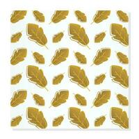 leaf pattern abstract shape gold color, luxury design for beautiful gift wrapping. vector