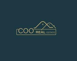 COO Real Estate and Consultants Logo Design Vectors images. Luxury Real Estate Logo Design