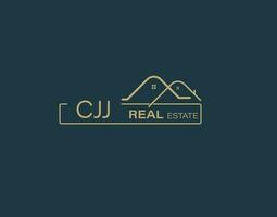 CJJ Real Estate and Consultants Logo Design Vectors images. Luxury Real Estate Logo Design