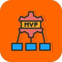 diseño de icono de vector mvp