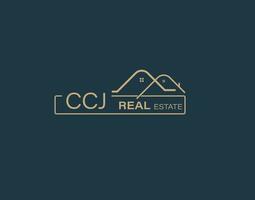 CCJ Real Estate and Consultants Logo Design Vectors images. Luxury Real Estate Logo Design