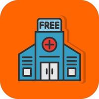 diseño de icono de vector de hospital gratis