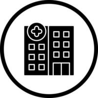 icono de vector de hospital