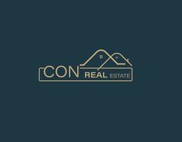 CON Real Estate and Consultants Logo Design Vectors images. Luxury Real Estate Logo Design