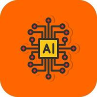Artificial Intelligence Vector Icon Design