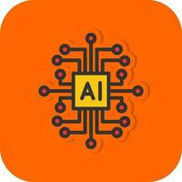 Artificial Intelligence Vector Icon Design