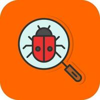 Search Bug Vector Icon Design