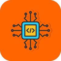 Code Processor Vector Icon Design
