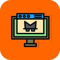 Online Robbery Vector Icon Design