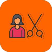 Hair Treatment Vector Icon Design