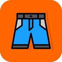 Denim Shorts Vector Icon Design