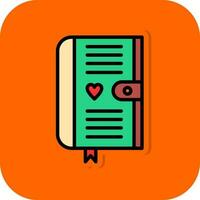 Diary Vector Icon Design