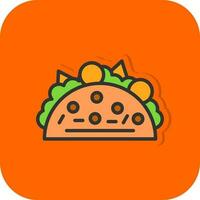 diseño de icono de vector de taco