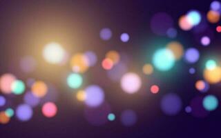 City lights of night bokeh abstract background, Vector eps 10 illustration bokeh particles, Background decoration