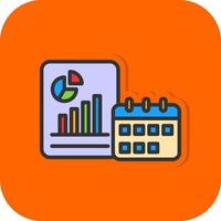 Yearly Report Vector Icon Design