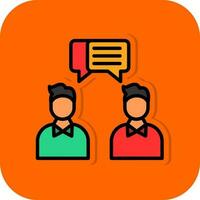 Face to Face Talk Vector Icon Design