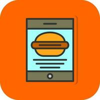 Food Application Vector Icon Design