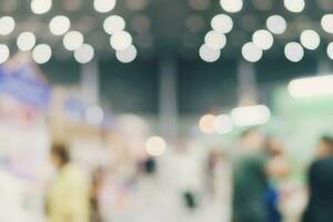 Blur image background of people in shopping mall. photo