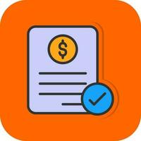 Invoice Vector Icon Design