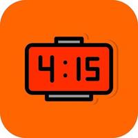 Digital Clock Vector Icon Design