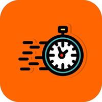 diseño de icono de vector de tiempo rápido