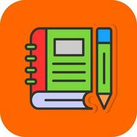 Journal Book Vector Icon Design