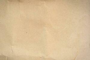 Close up  crumpled brown paper texture and background photo