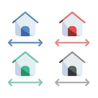 Home search icon, Search house icon, search homepage icon, Find home, Real estate vector search house icons in multiple colors