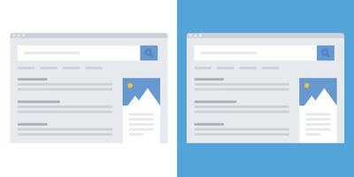 Flat vector design of browser design, illustration for startup, social media, advertising, marketing, Browser search, vector illustration of search, system, page, interface, website, window, web