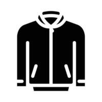 bomber outerwear male glyph icon vector illustration