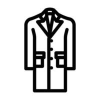 paletot outerwear male line icon vector illustration