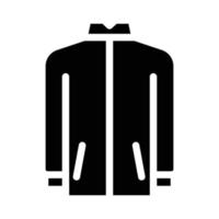 windproof outerwear male glyph icon vector illustration