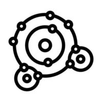 connection molecular structure line icon vector illustration