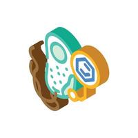 cell molecular structure isometric icon vector illustration