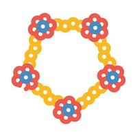 molecular structure color icon vector illustration