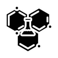 scientific molecular structure glyph icon vector illustration