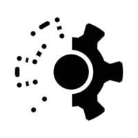 technology molecular structure glyph icon vector illustration