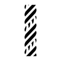 triplex wire cable glyph icon vector illustration