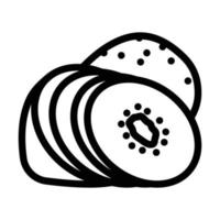 kiwi sweet line icon vector illustration