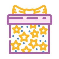 celebration gift box color icon vector illustration