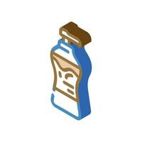 liquid chocolate candy food isometric icon vector illustration