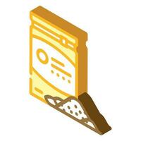 cacao chocolate candy food isometric icon vector illustration